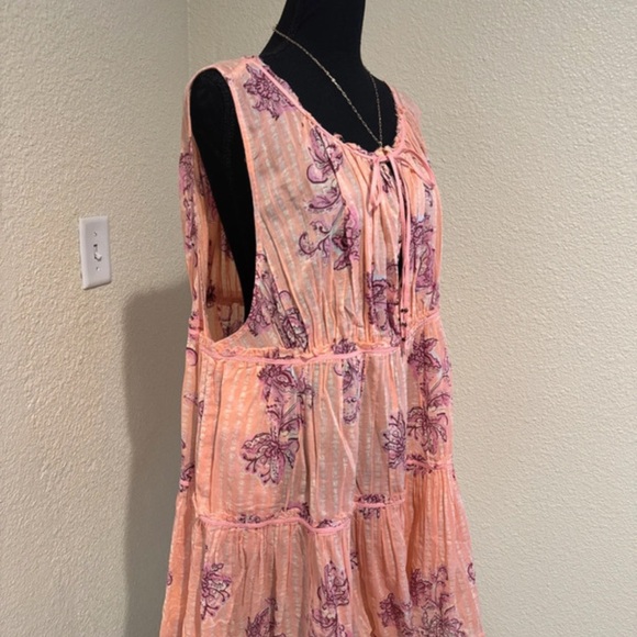 Free People Coral Floral Mini Dress - Picture 7 of 7